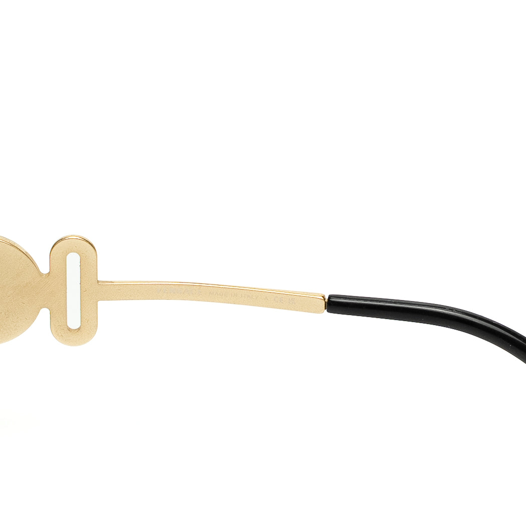 Versace Gold Medusa Aviator Sunglasses