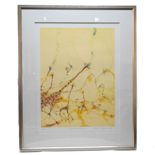 John Olsen “Giraffes and Balloon” Limited Edition Print