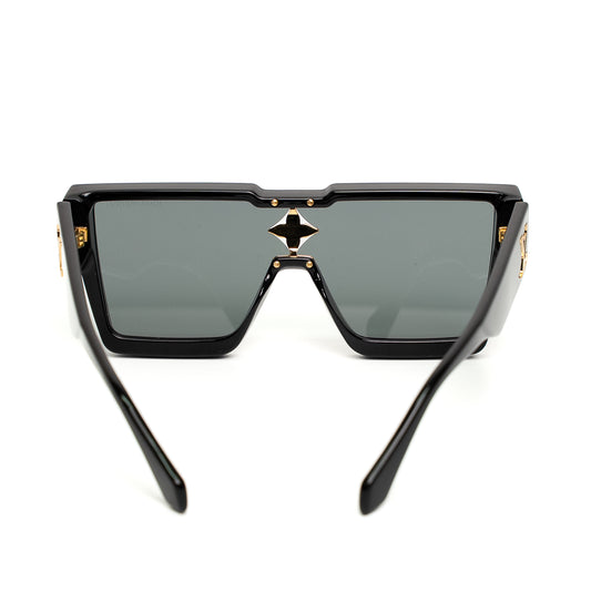 Louis Vuitton Cyclone Black Crystal Shield Sunglasses
