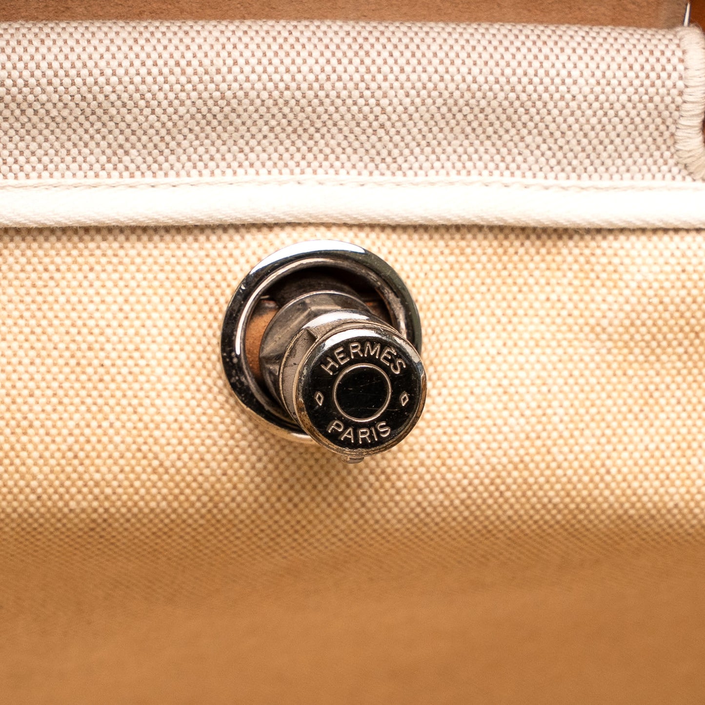 Hermès Herbag Messenger Canvas Leather Shoulder Travel Bag