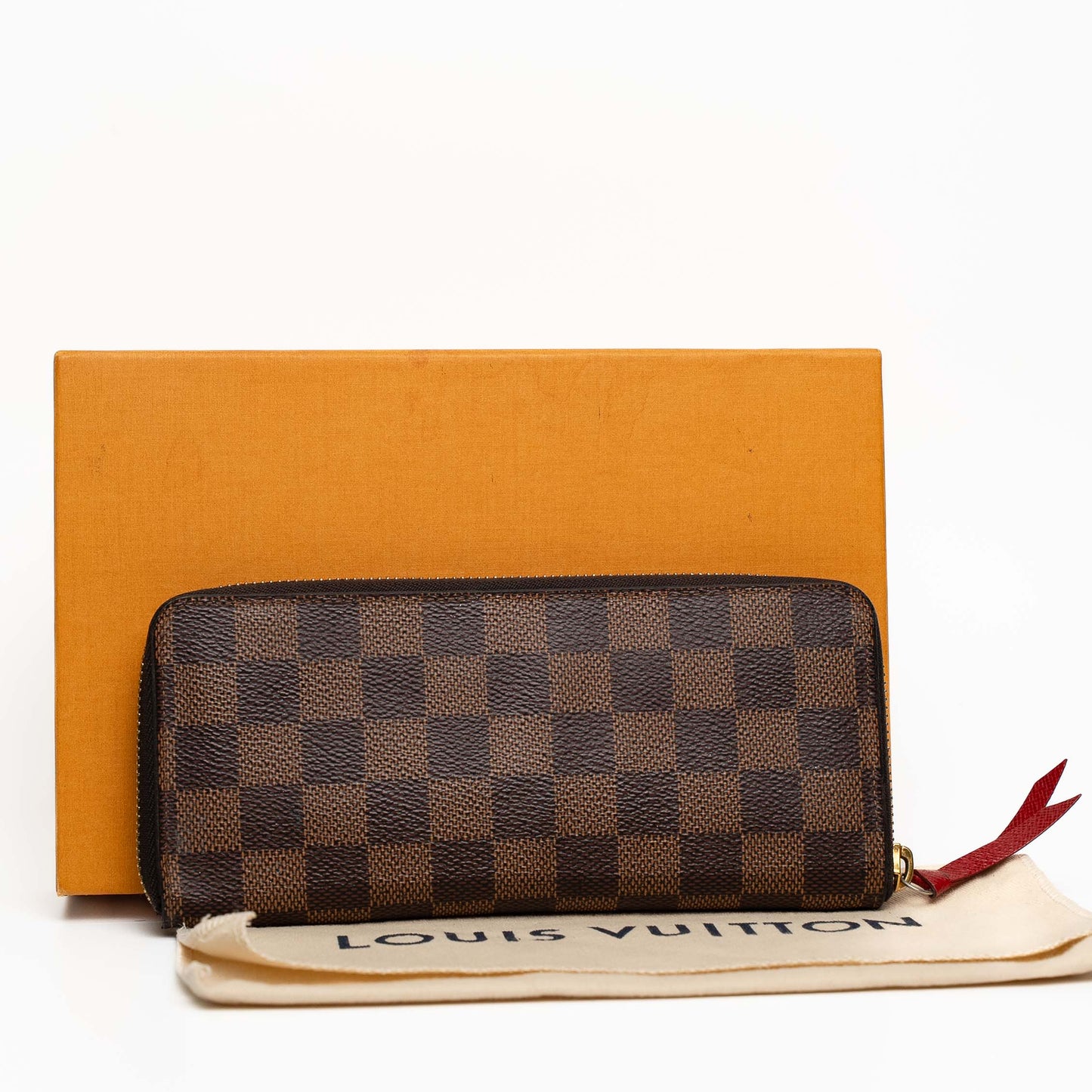 Louis Vuitton Clemence Damier Ebene Wallet
