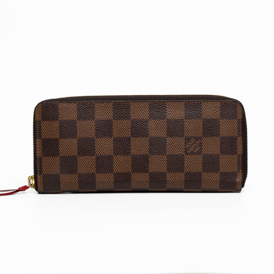 Louis Vuitton Clemence Damier Ebene Wallet