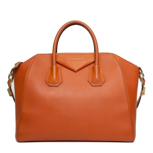 Givenchy Antigona Brown Leather Shoulder Bag