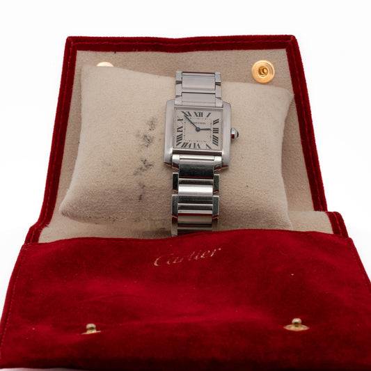 Cartier Tank Française Stainless Steel Watch