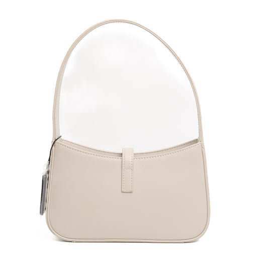 Saint Laurent Le 5 À 7 Mini Cream Leather Shoulder Bag