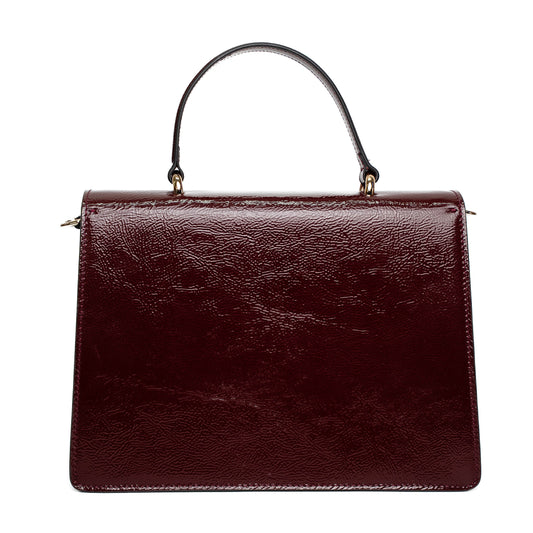 Gucci Dionysus Burgundy Patent Leather Bag
