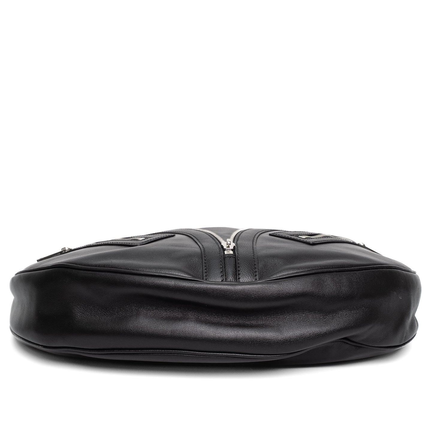 Versace Repeat Leather Small Hobo Bag