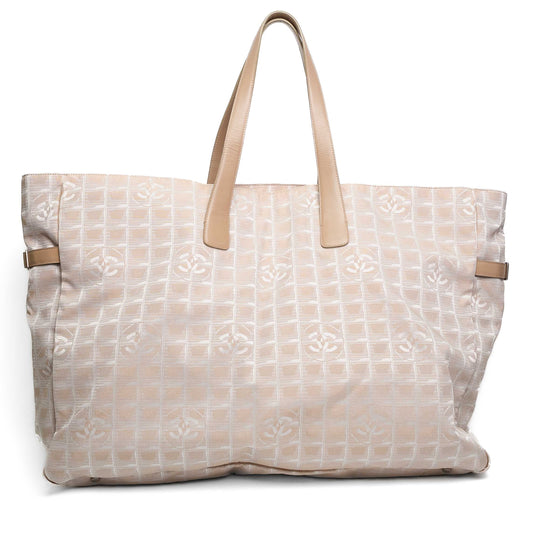 Chanel New Travel Line Beige Tote Bag