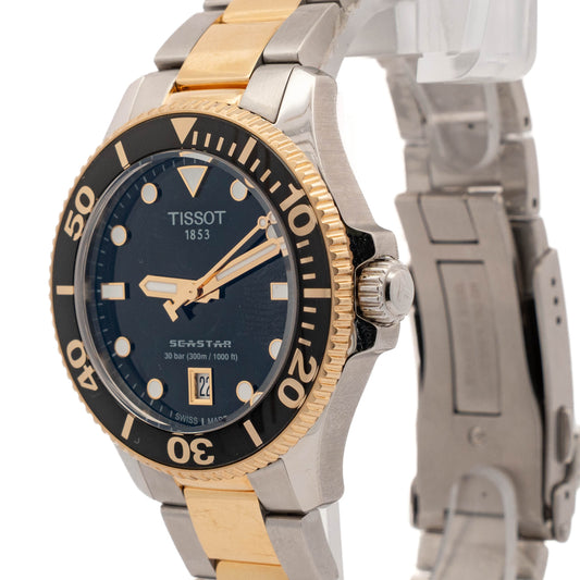 Tissot Seastar Two Tone Steel Watch