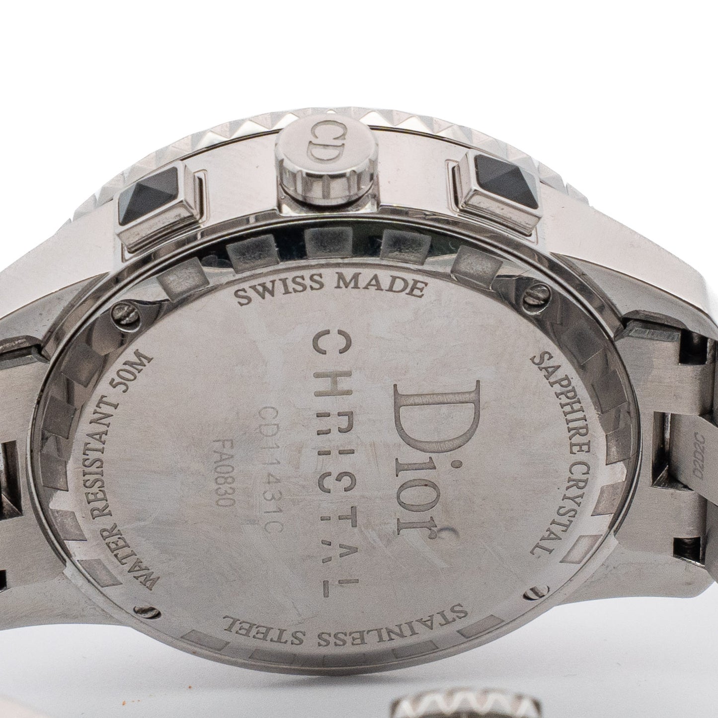 Christian Dior Christal Diamond Steel Watch