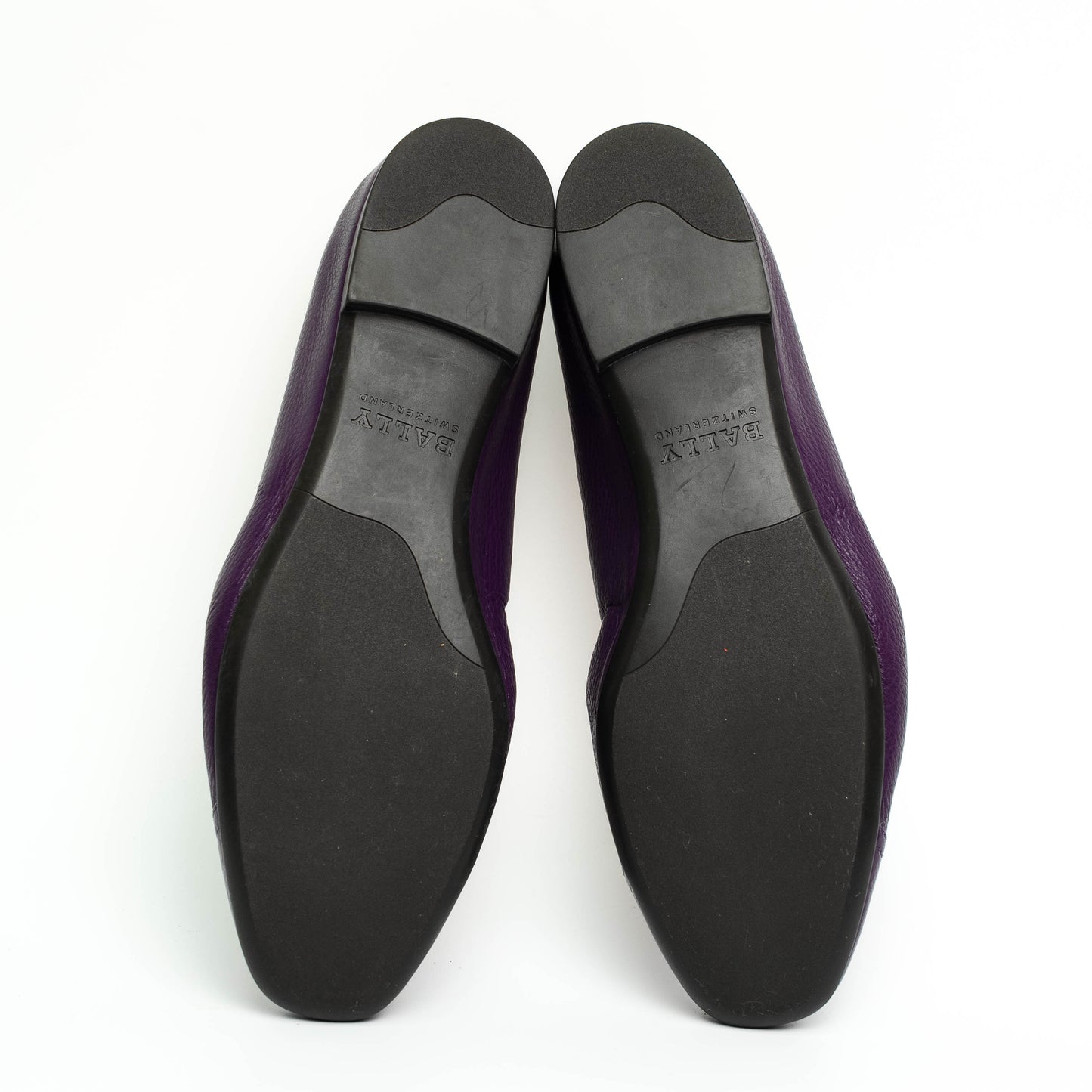 Bally Purple Leather Bow Flats