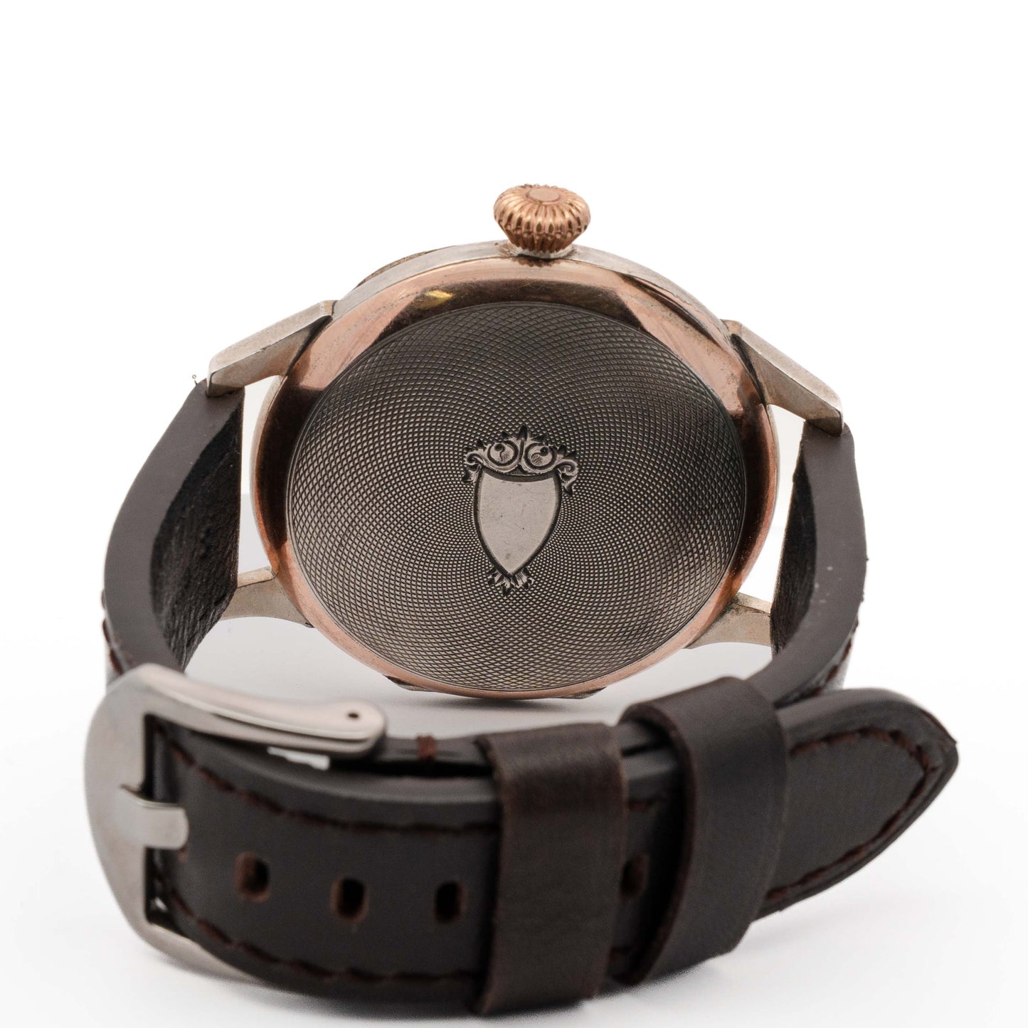 Longines Vintage Military Style Black Dial Watch