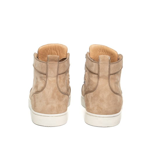 Christian Louboutin Spiked Suede High Sneakers