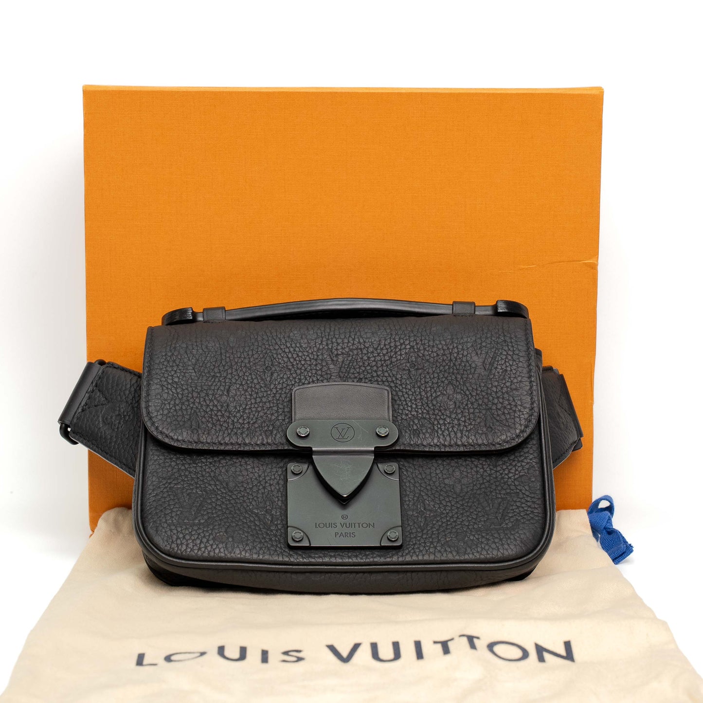 Louis Vuitton S Lock Taurillon Leather Sling Bag