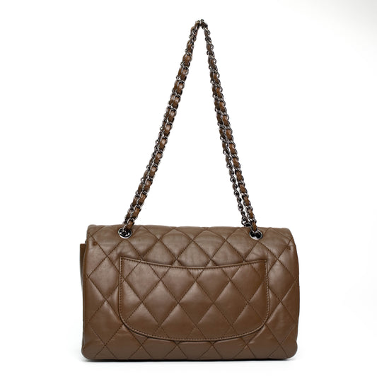 Chanel Classic Double Flap Brown Quilted Shoulder Bag
