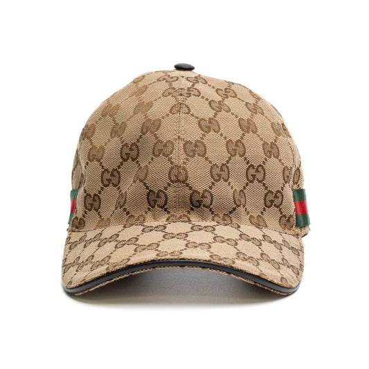 Gucci signature GG Canvas Web Stripe Cap