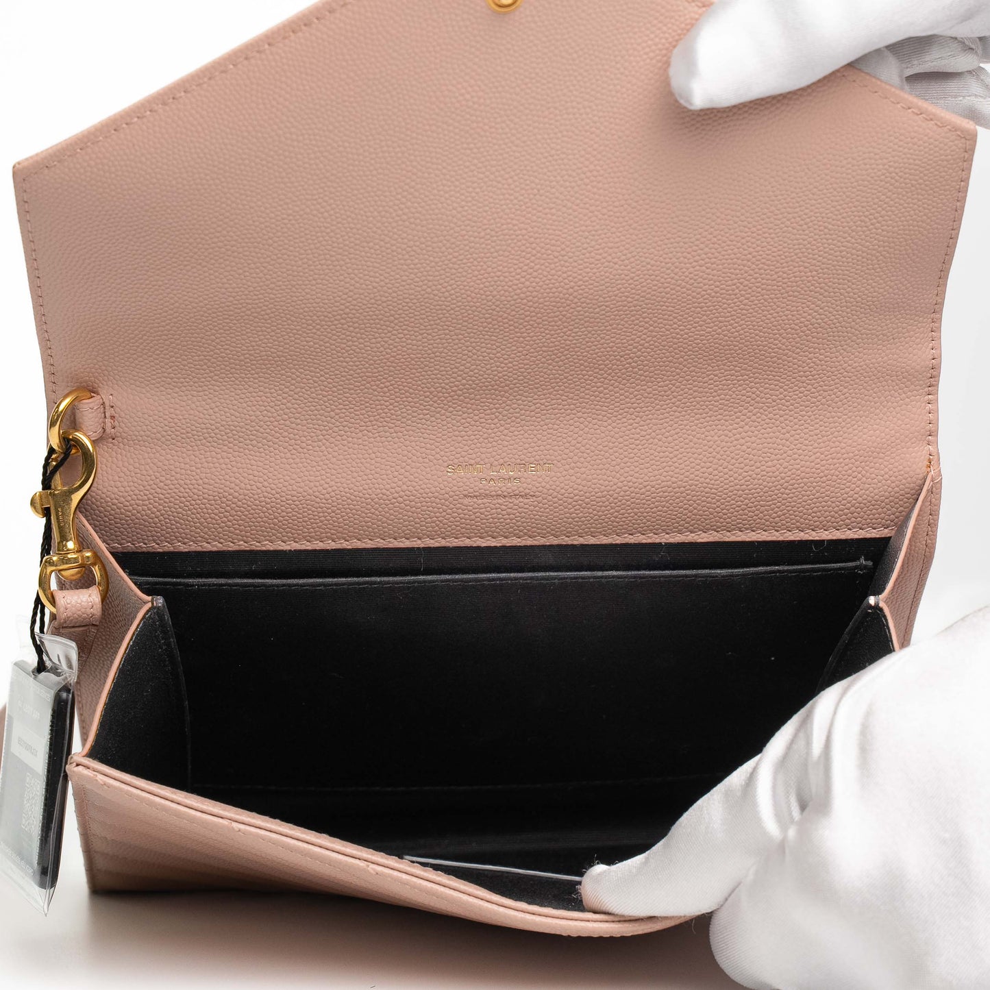 Saint Laurent Cassandre Matelasse Pink Leather Clutch