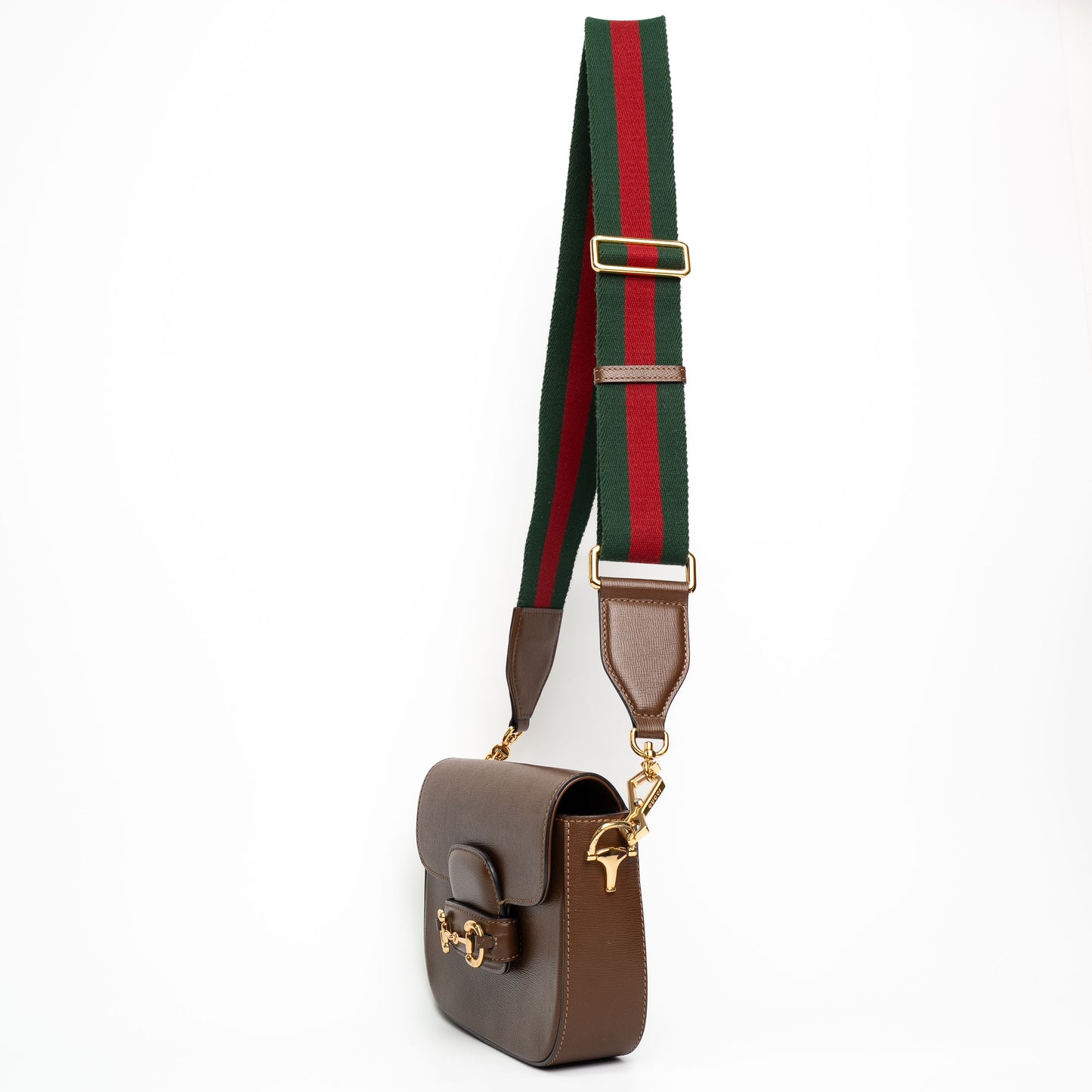 Gucci Horsebit 1955 Brown Leather Shoulder Bag