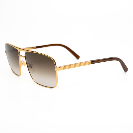 Louis Vuitton Attitude Gold Aviator Sunglasses