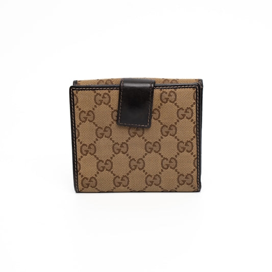 Gucci New Britt GG Canvas Brown Wallet