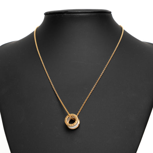 Bvlgari B.zero1 Yellow Gold Ceramic Necklace