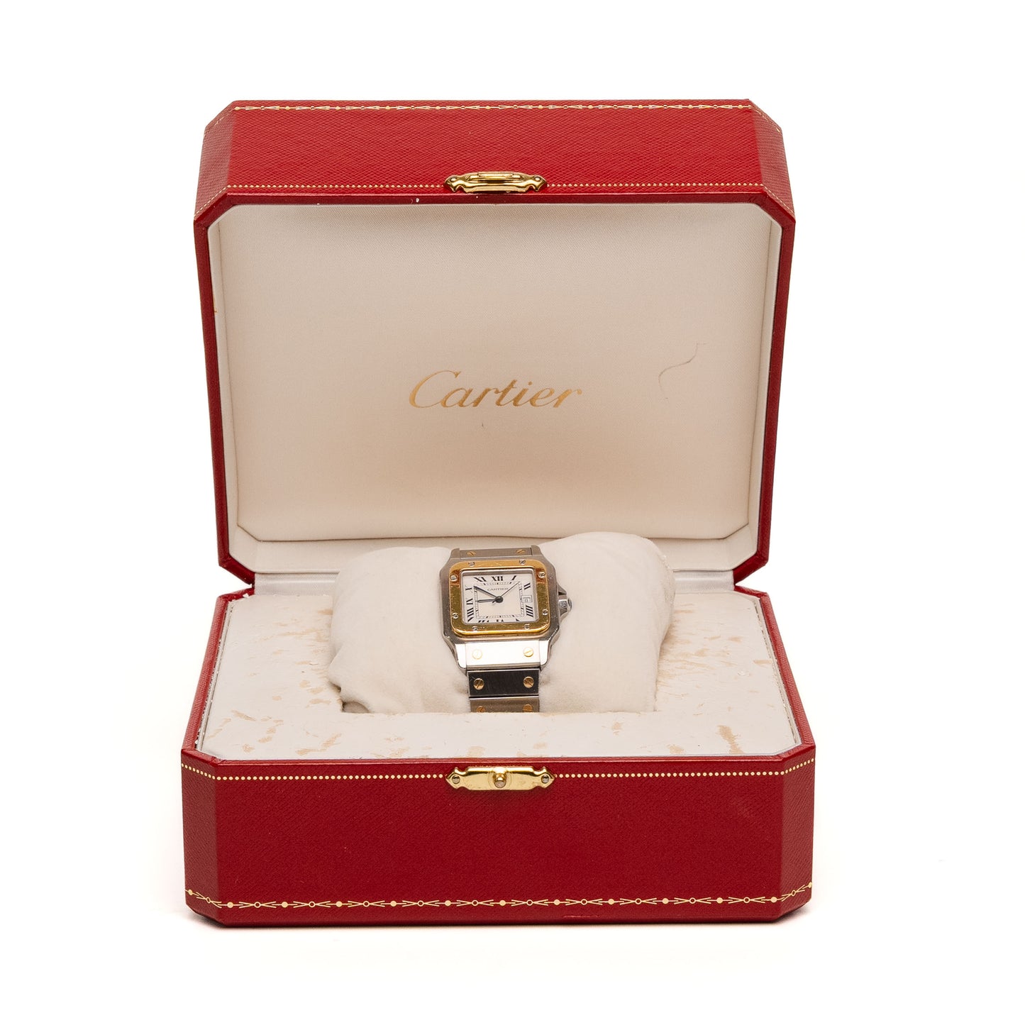 Cartier Santos Automatic Steel Gold Watch