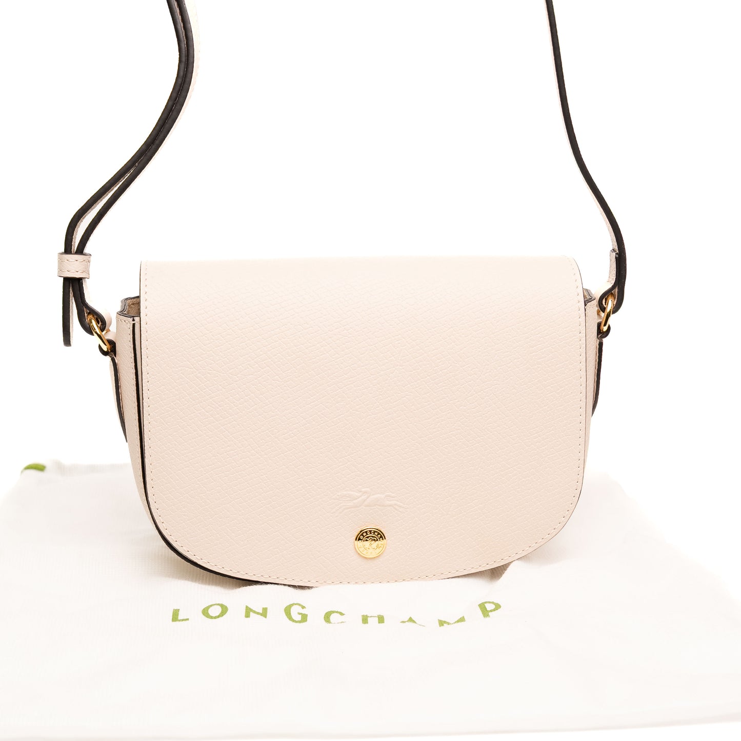 Longchamp Epure White Leather Crossbody Bag