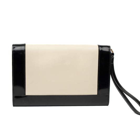 Saint Laurent Two-Tone Monogram Pouch
