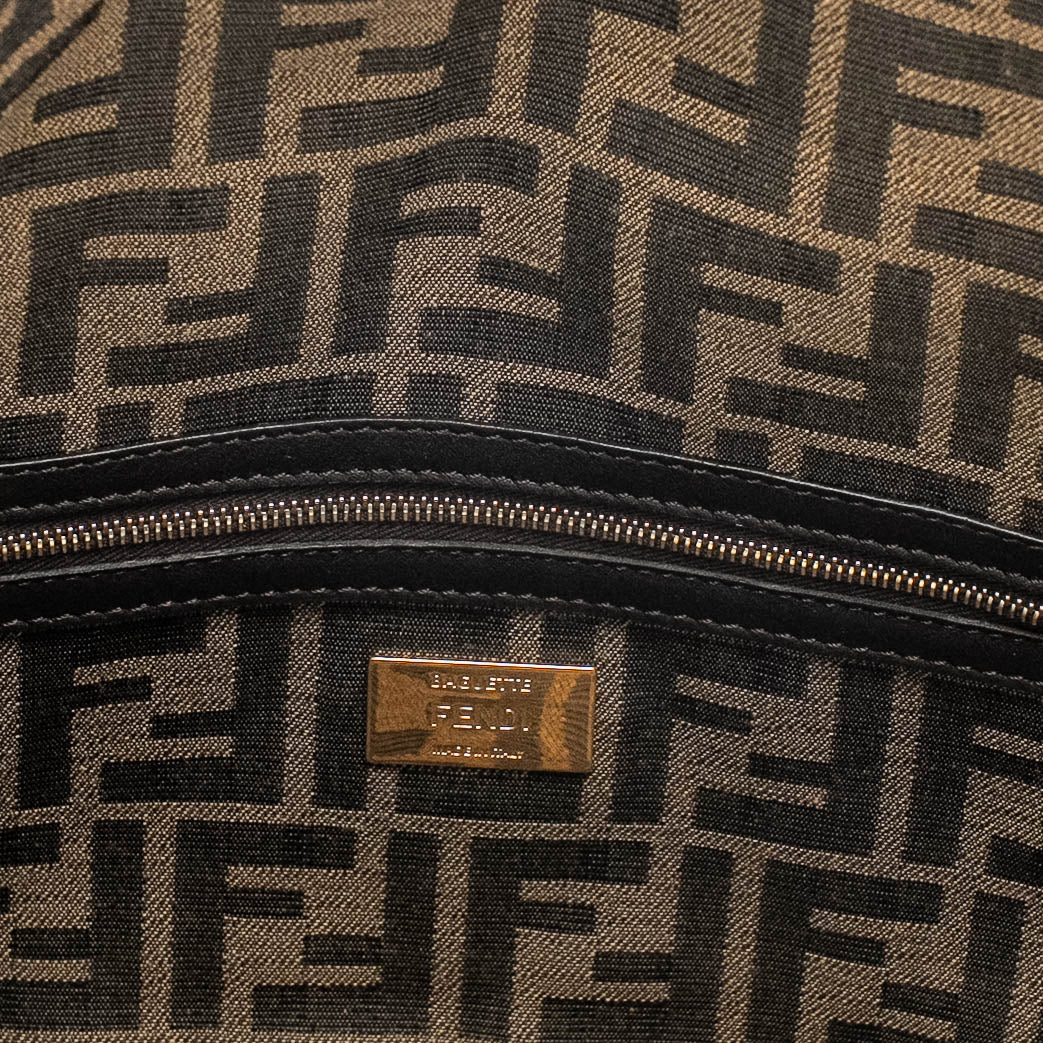 Fendi Baguette Brown FF Canvas Bag