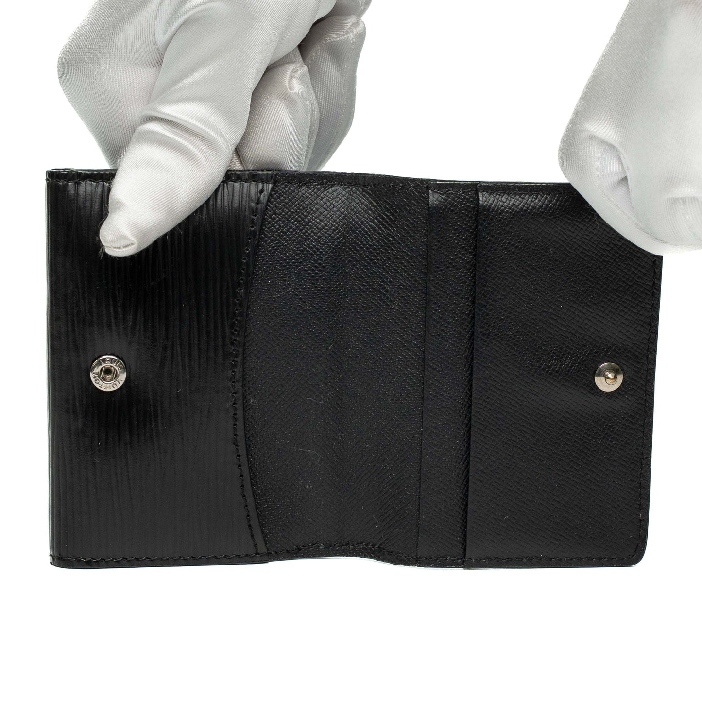 Louis Vuitton Black Epi Elise Wallet