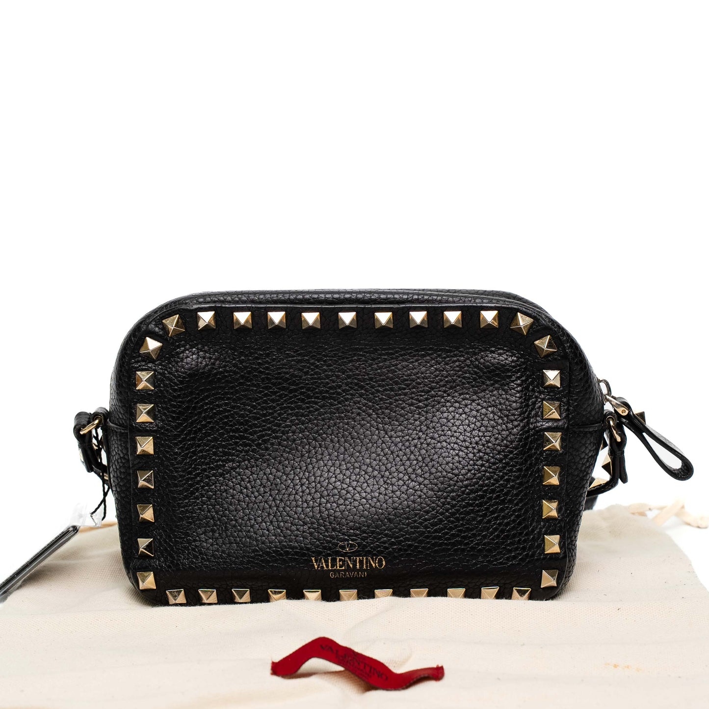 Valentino Rockstud Black Camera Bag