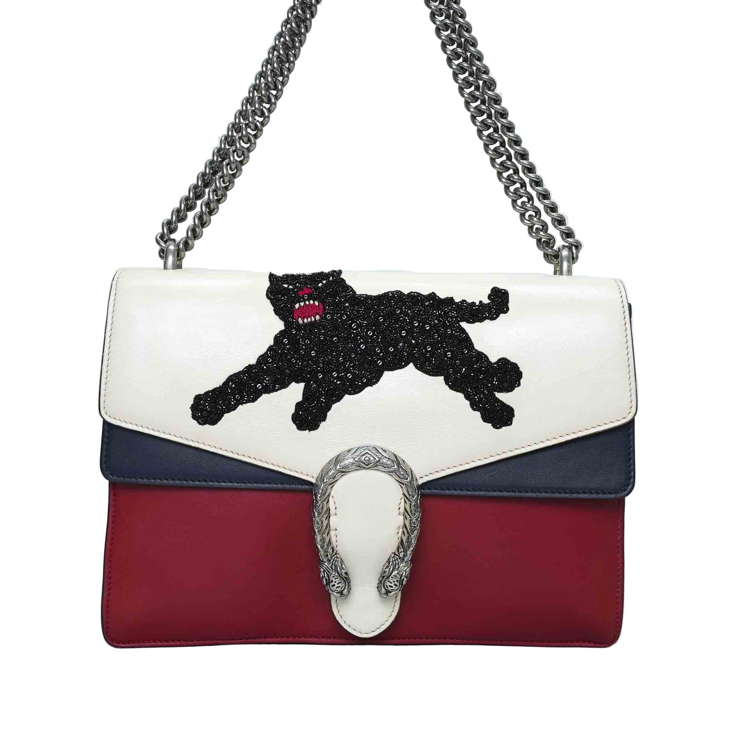 Gucci Dionysus Panther Embellished Shoulder Bag