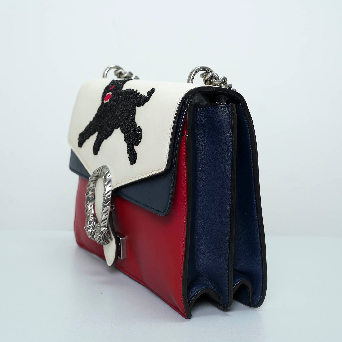 Gucci Dionysus Panther Embellished Shoulder Bag