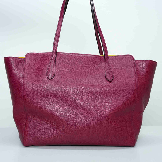Gucci Raspberry Calfskin Swing Tote