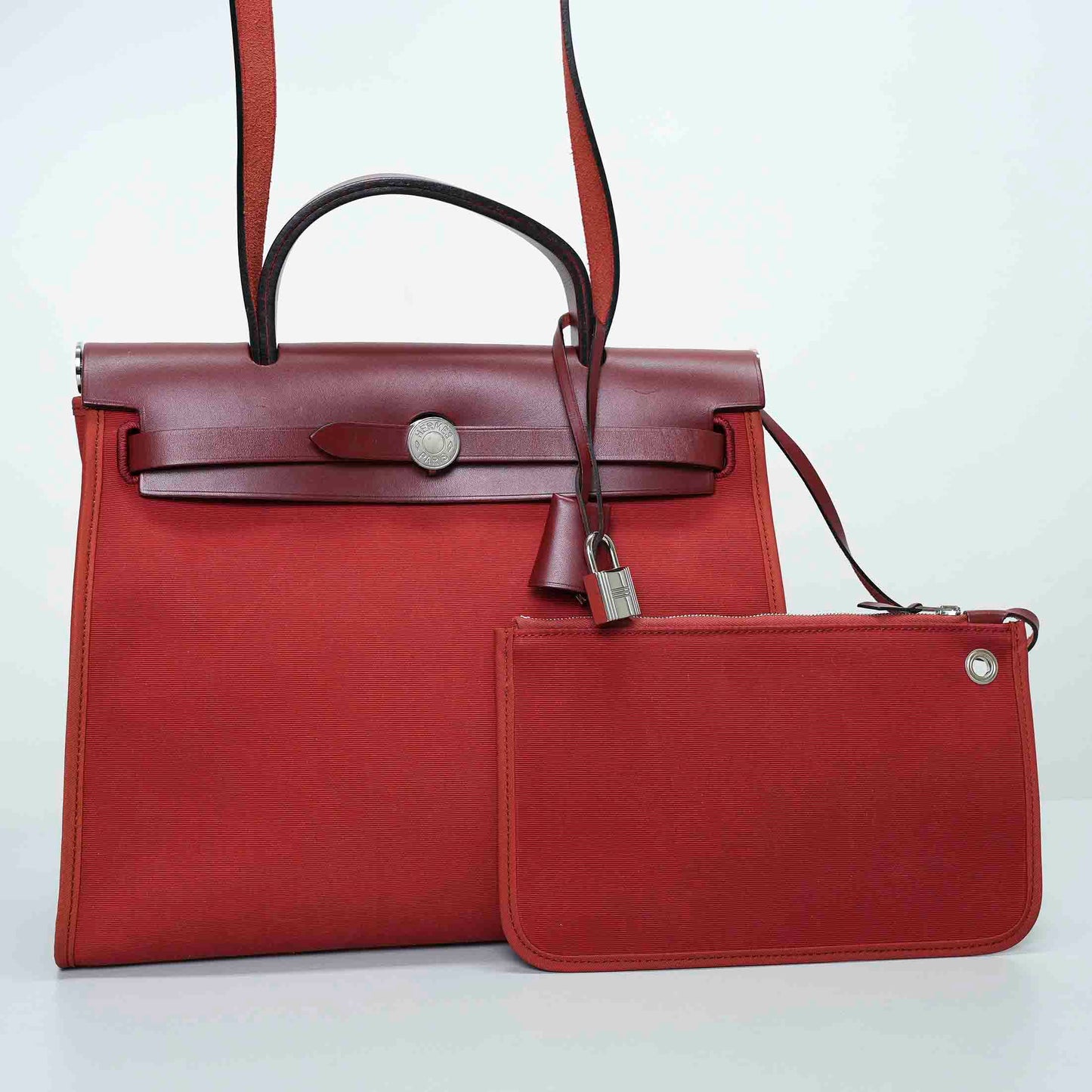 Hermès Herbag Zip 31 PM Rouge Grenat