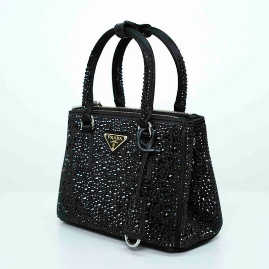 Prada Galleria Crystal-Embellished Mini Bag