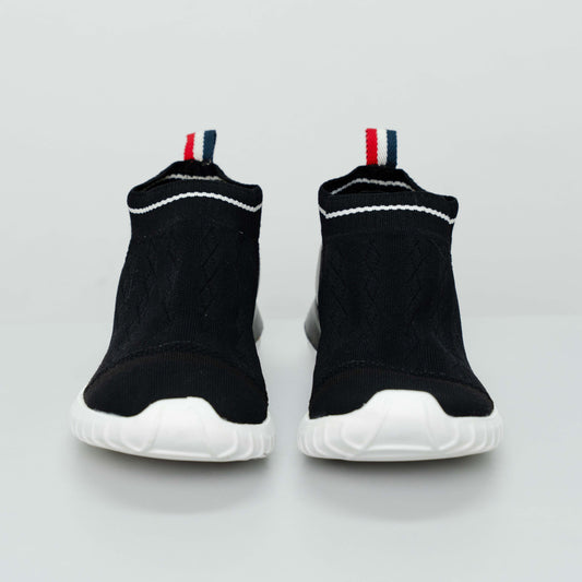 Moncler Black Slip-On Sneakers