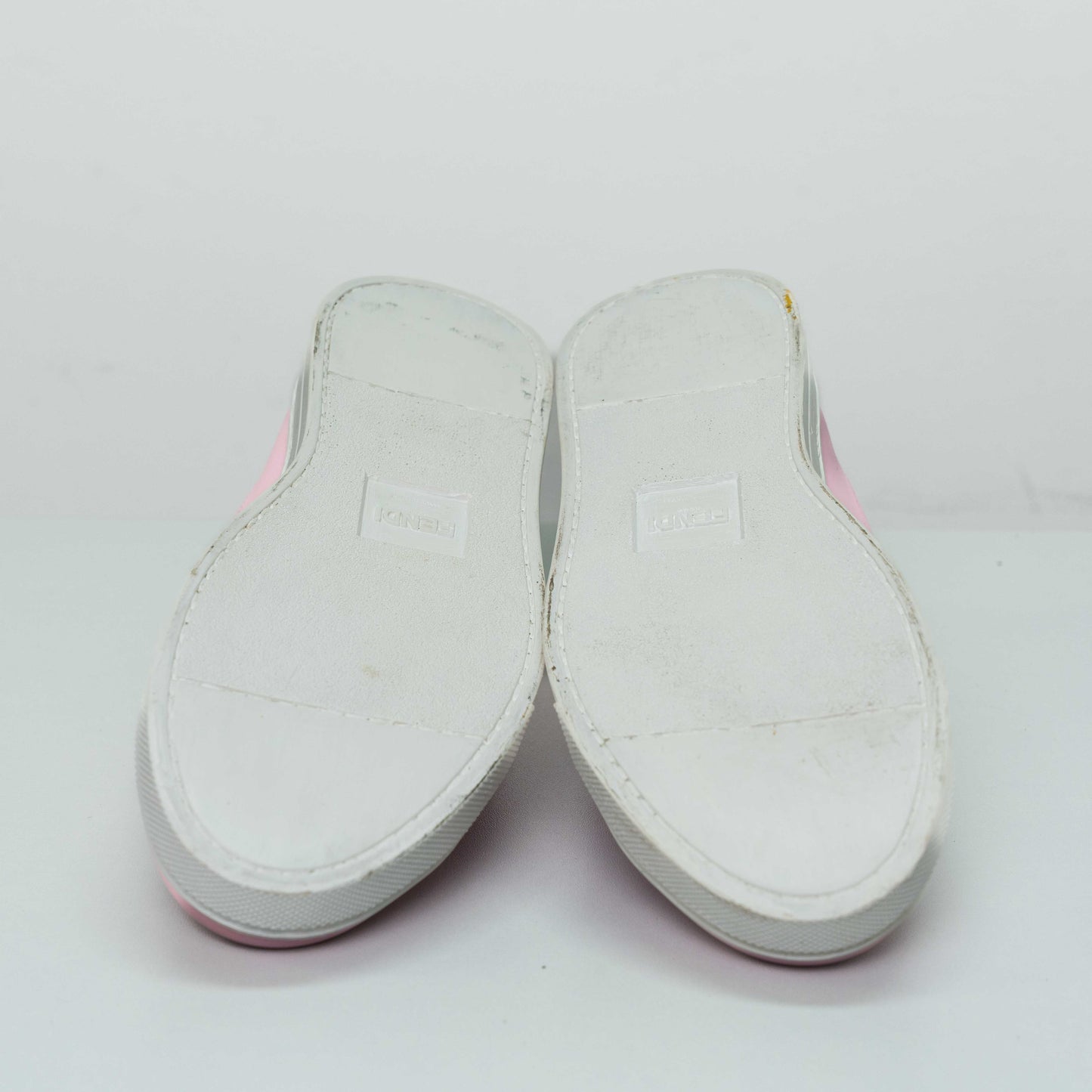Fendi Pink Rockoclick Knit Sneakers