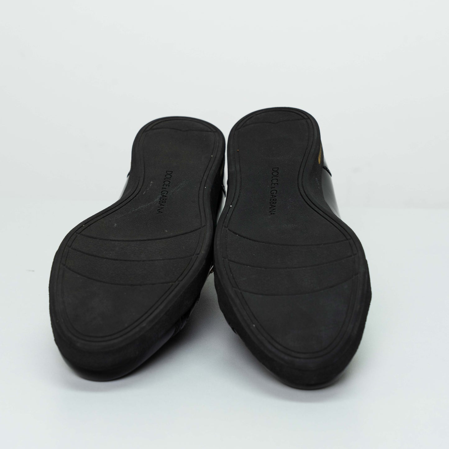 Dolce & Gabbana Black Patent Leather Sneakers