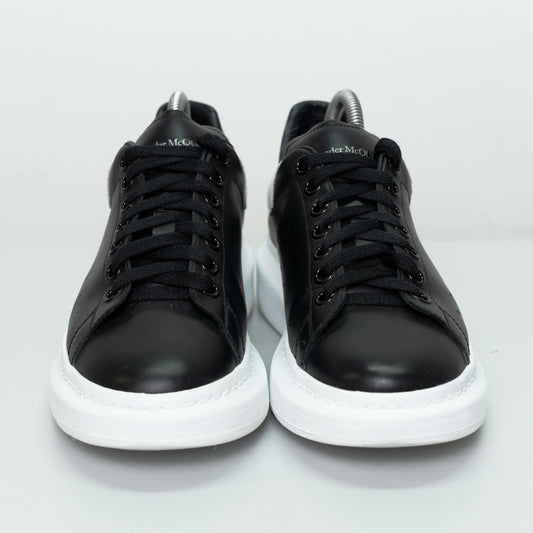 Alexander McQueen Black/White Leather Oversized Sneakers