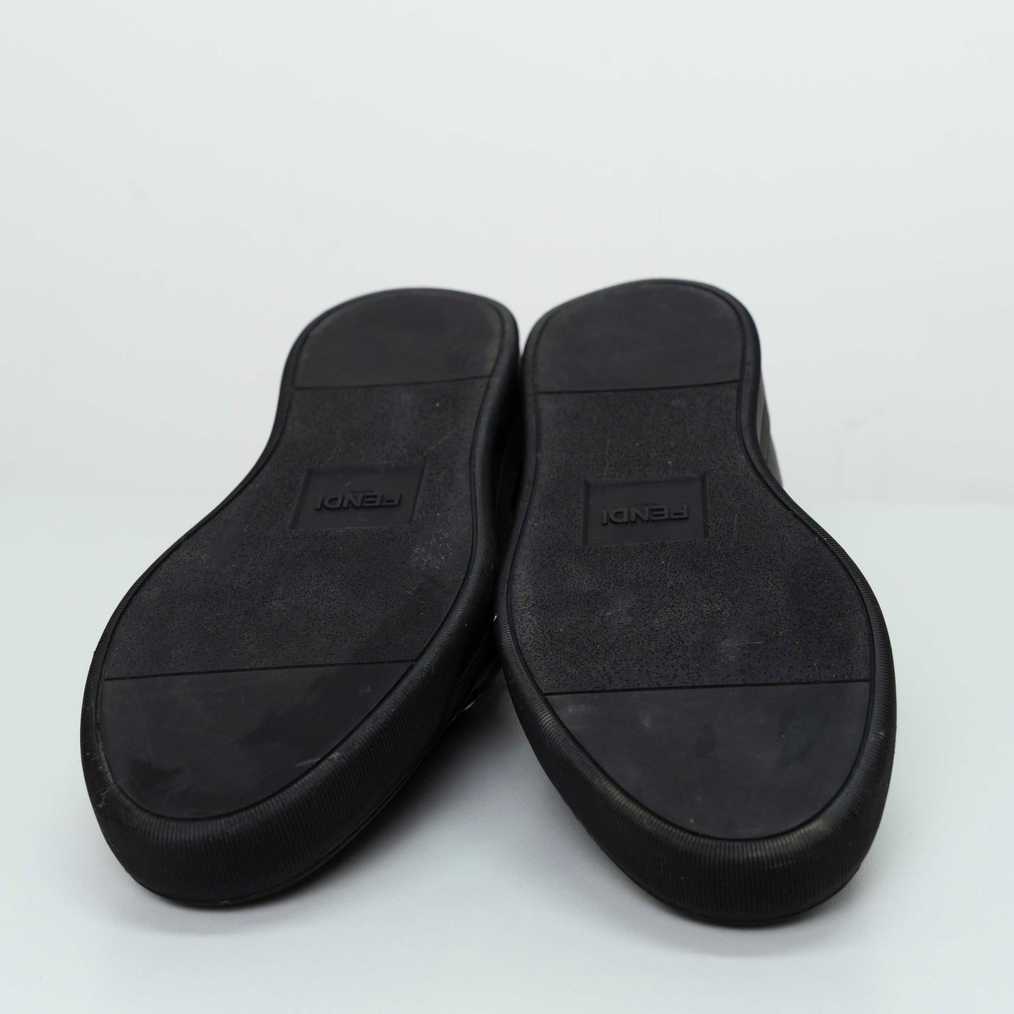 Fendi Black Monster Eyes Slip-On Sneakers