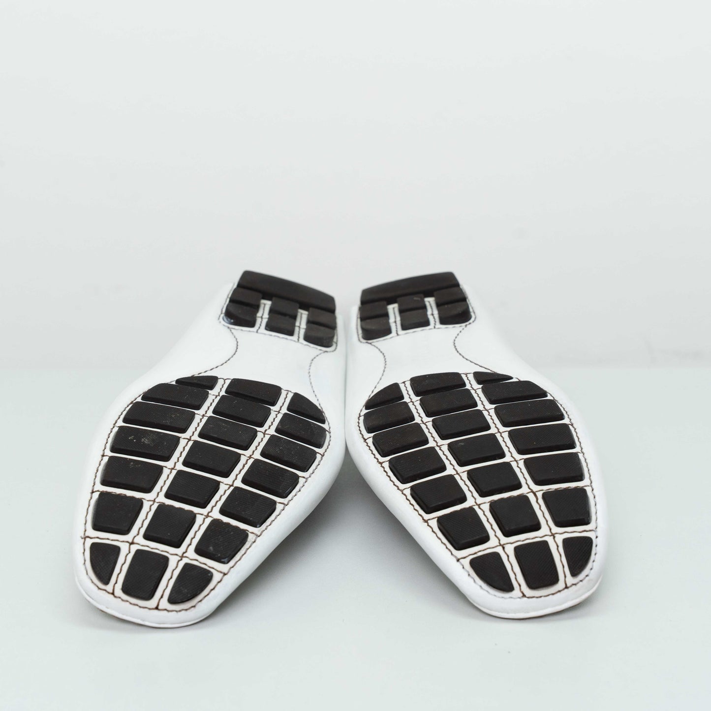 Louis Vuitton Monte Carlo White Leather Moccasins