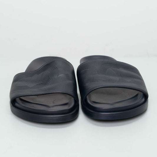 Hermes Biarritz Navy Mule in Calfskin Leather