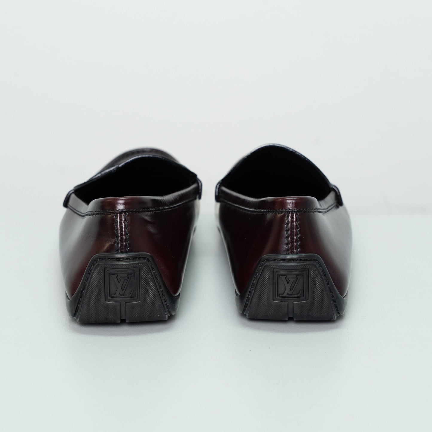 Louis Vuitton Dark Burgundy Leather Loafers