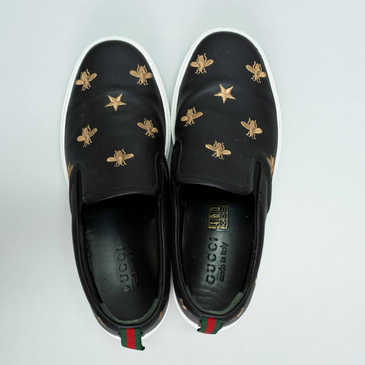 Gucci Meesoo Black Bee Star Slip-On Sneaker