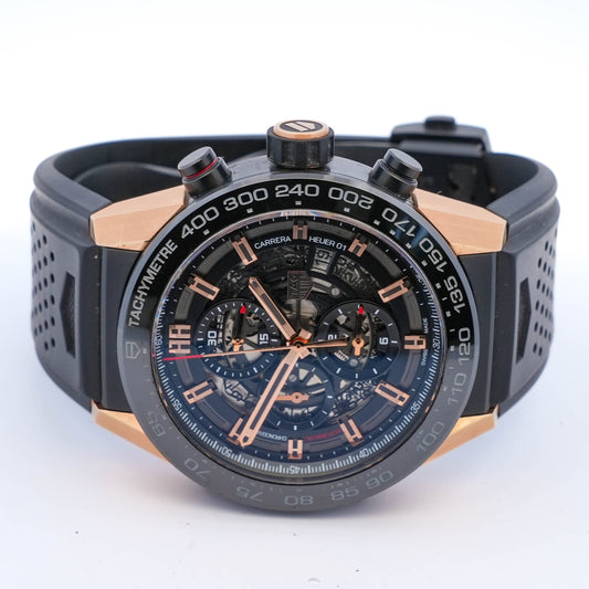TAG Heuer Carrera HEUER 01 Rose Gold Watch