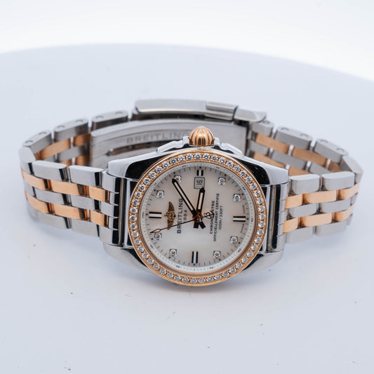 Breitling Chronometer Two-Tone Diamond Watch