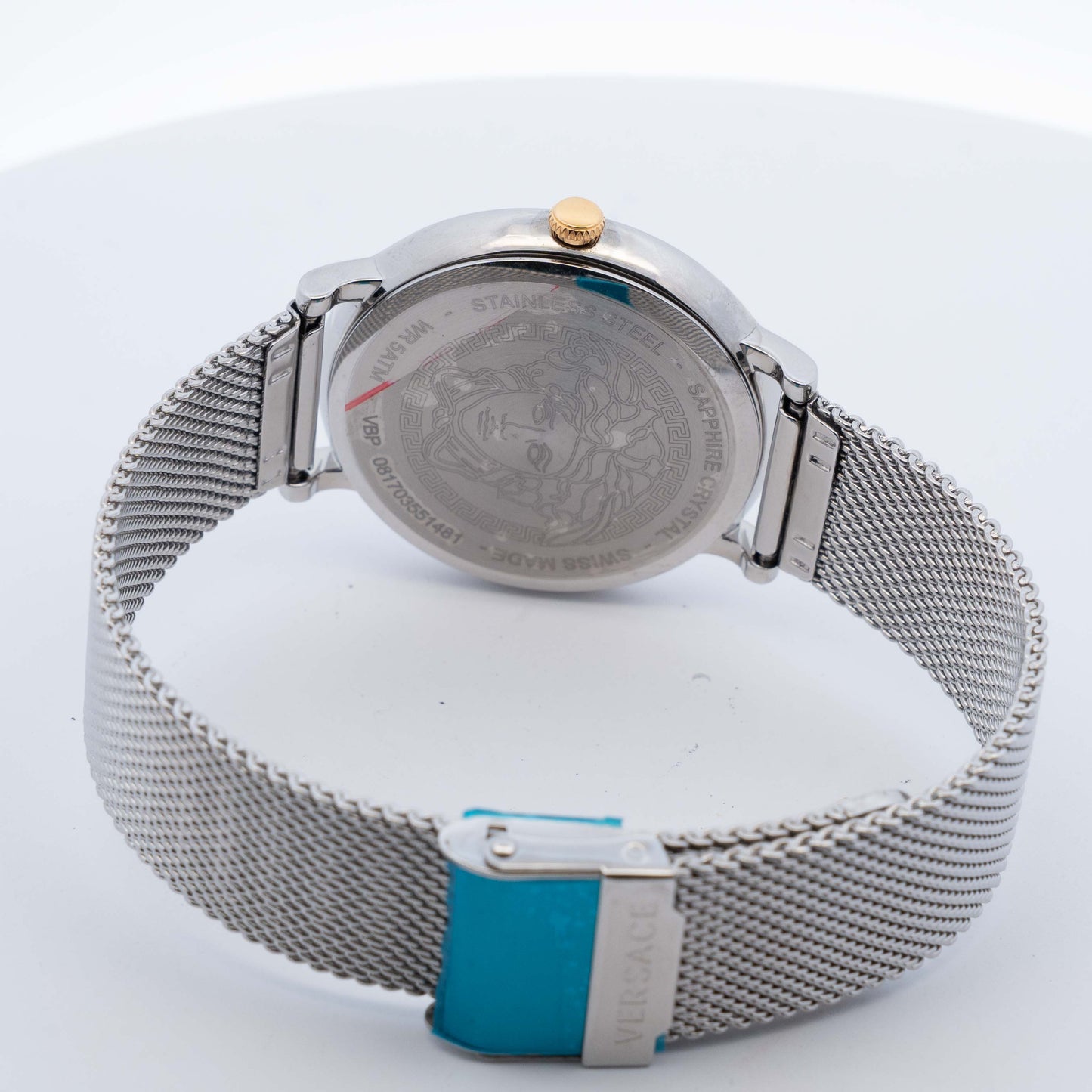 Versace Silver Quartz Watch