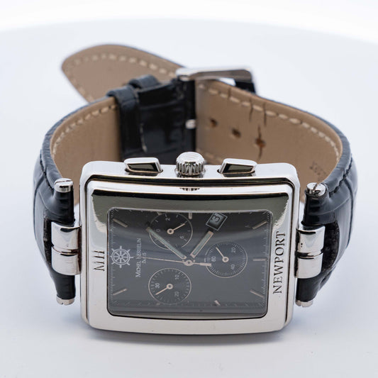 Michel Herbelin Newport Black Chronograph Watch
