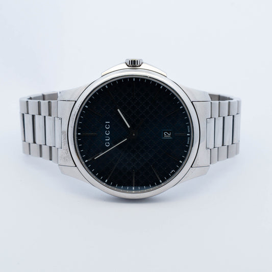 Gucci Blue Dial Stainless Steel Watch